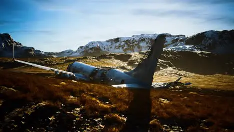 plane crashed on a mountain