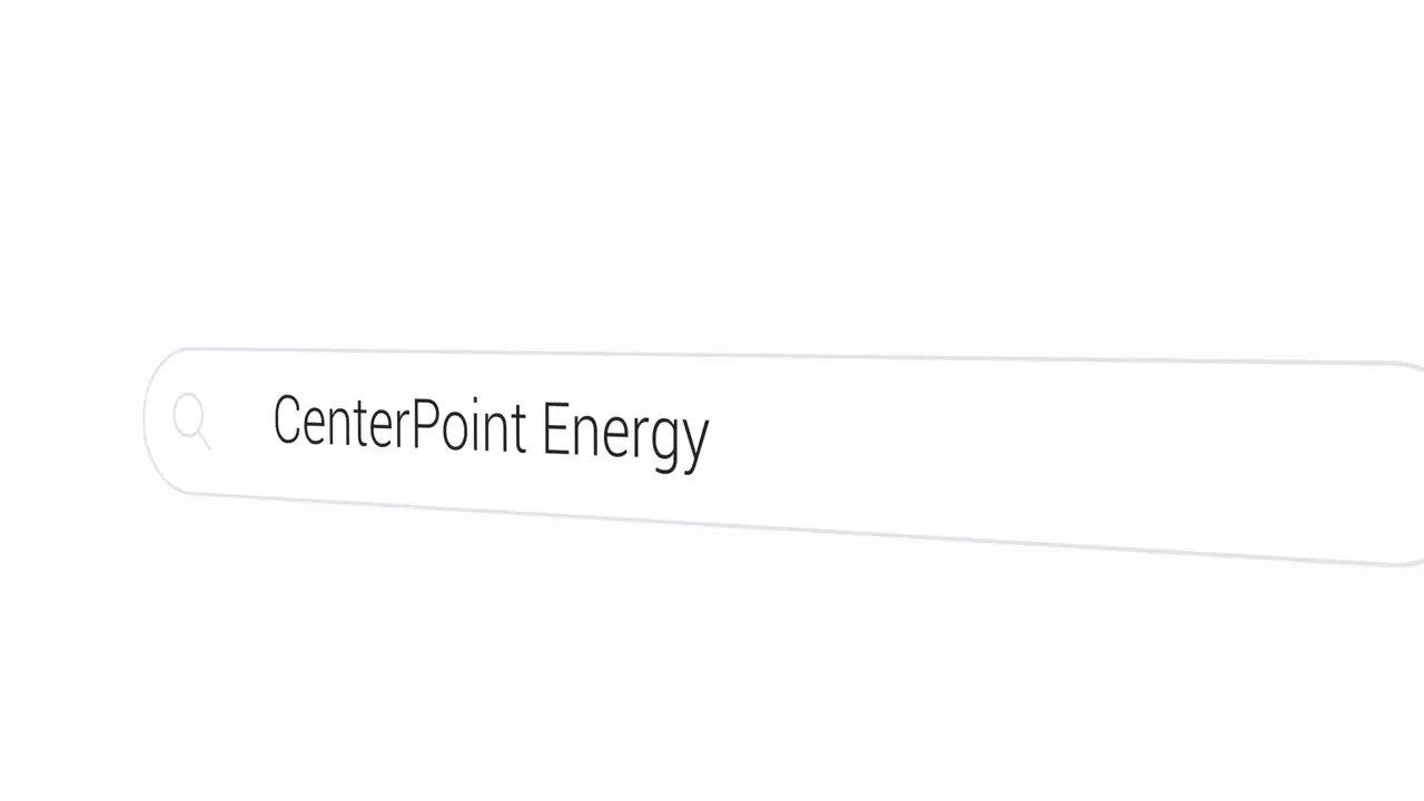 Typing CenterPoint Energy on the Search Engine