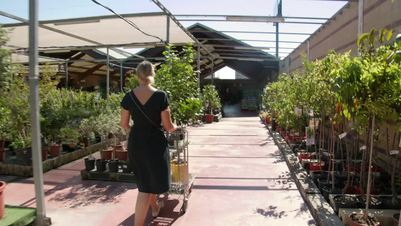 Mother and daughter in a flower shop