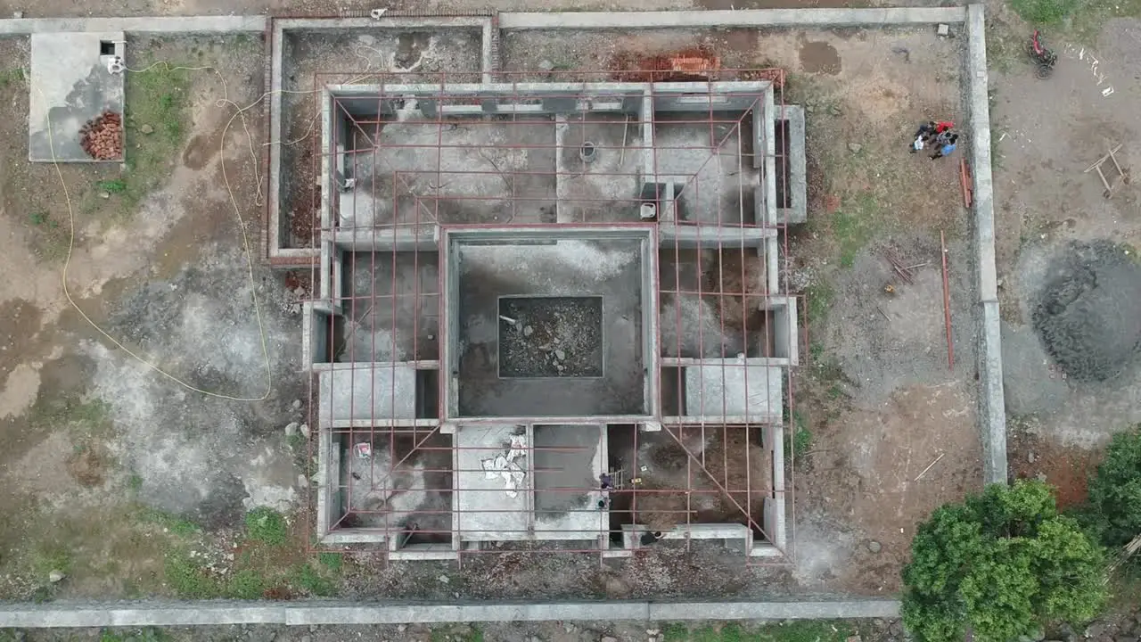 Aerial footage of under construction home | Real Estate in India