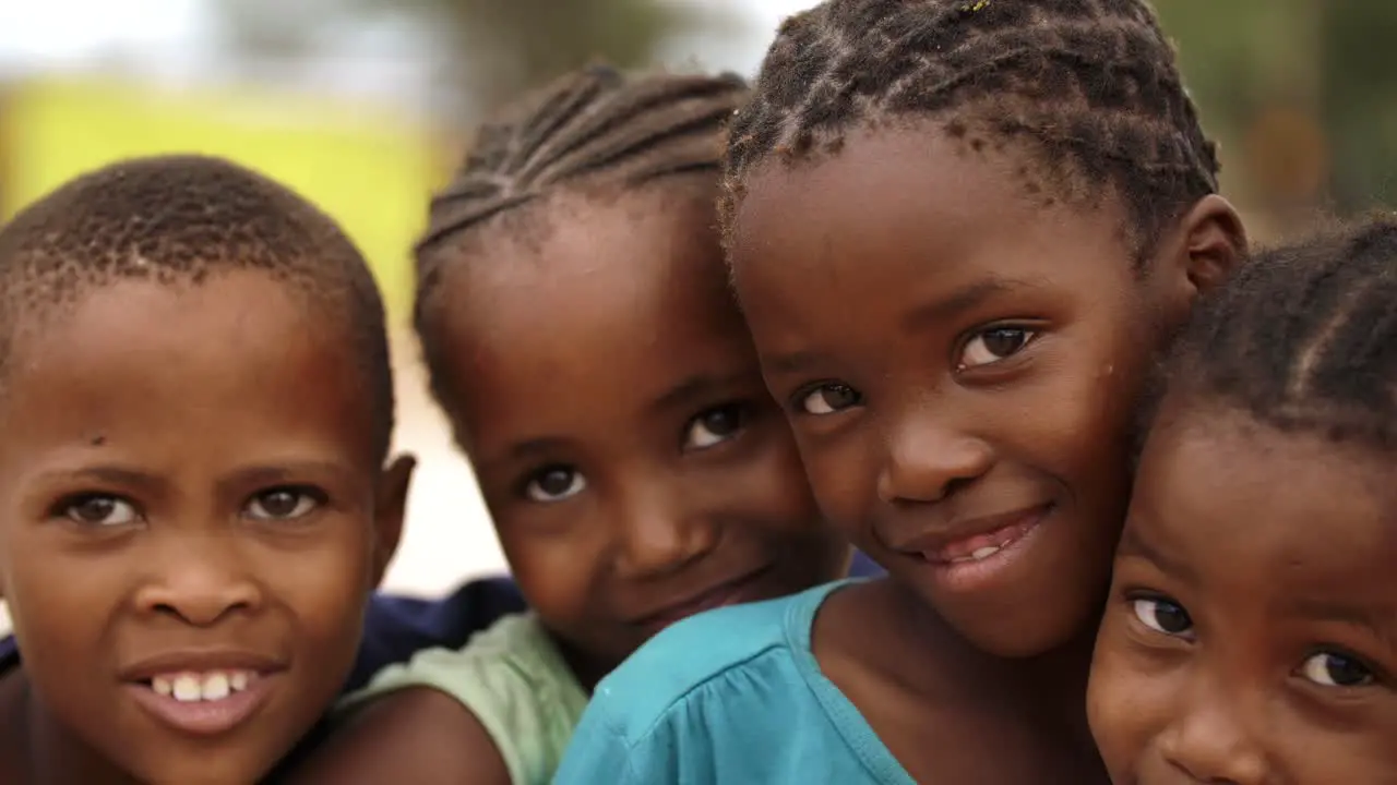 Cute African Children Smile poverty