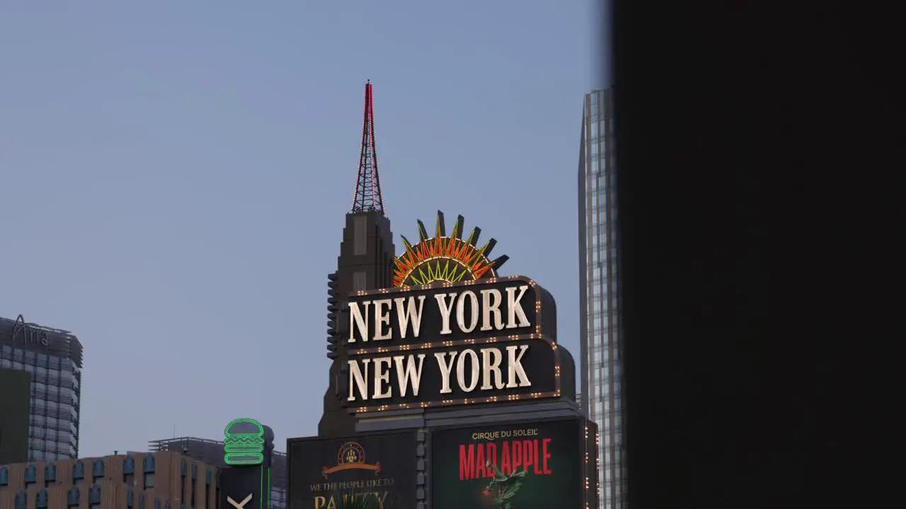 Illuminated Sign Of New York-New York Hotel And Casino