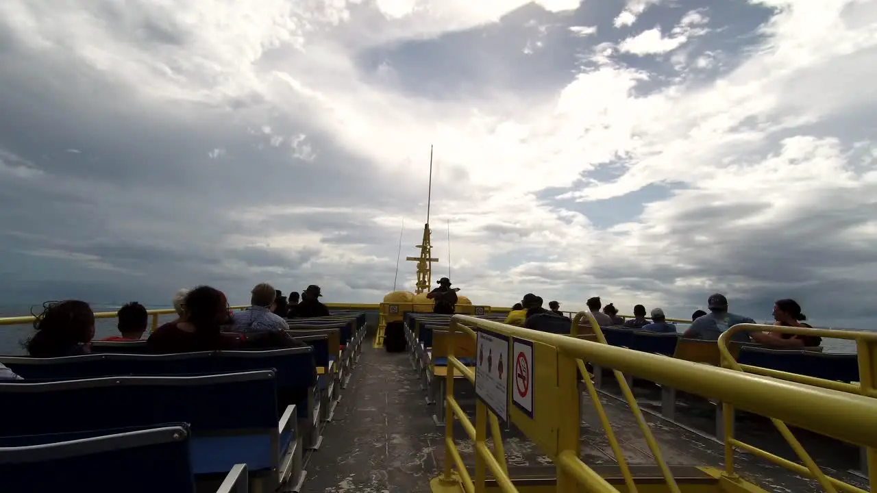 Live entertainment on Isla Mujeres ferry