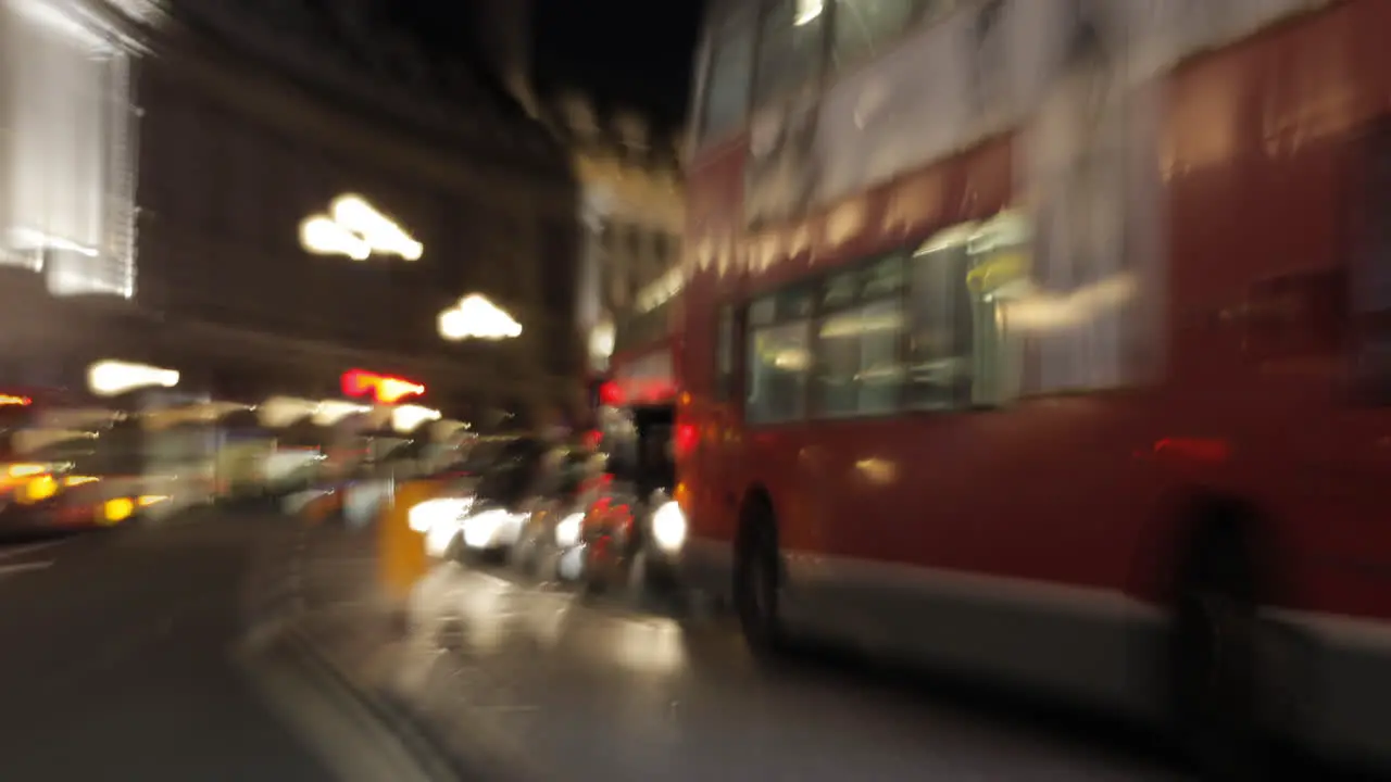 Blurred Piccadilly traffic