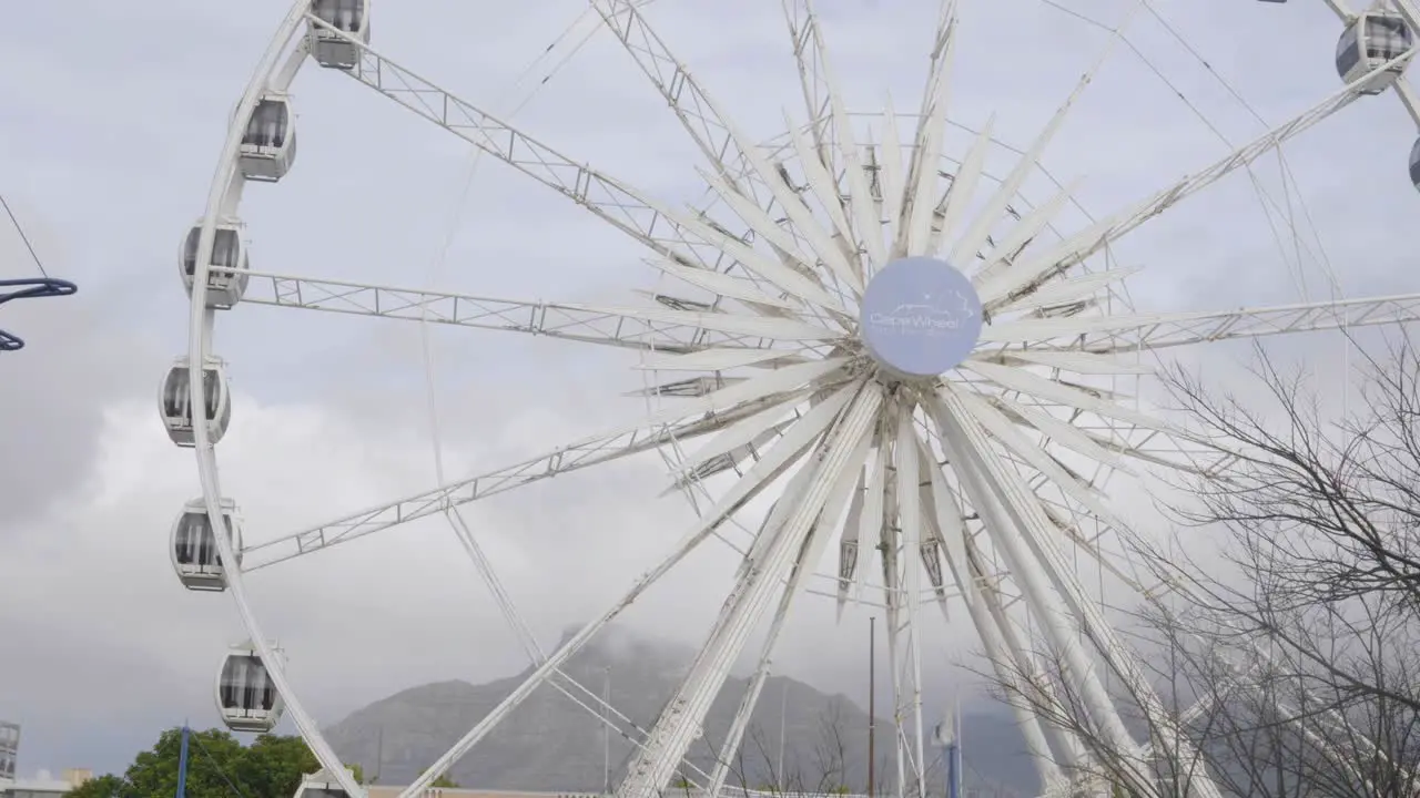 Cape Town Waterfront Ferris Wheel Rotating slowly