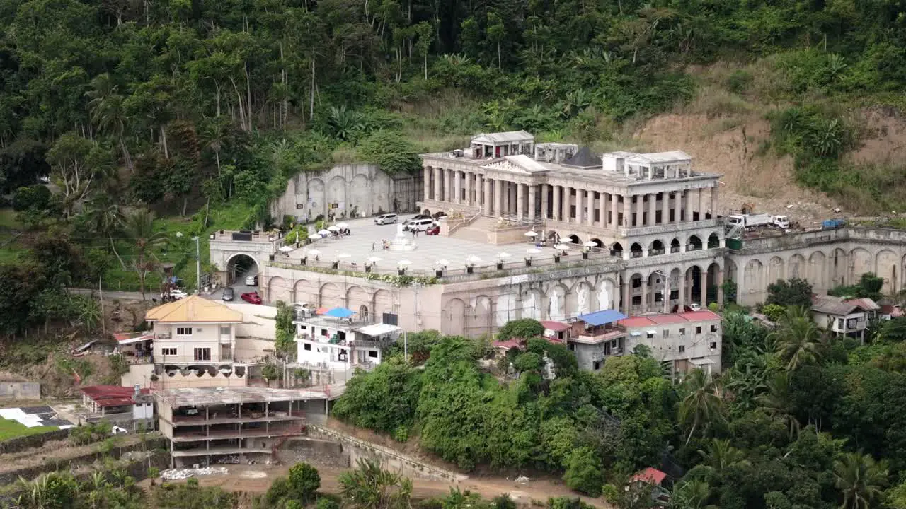 Static aerial Temple of Leah Cebu city