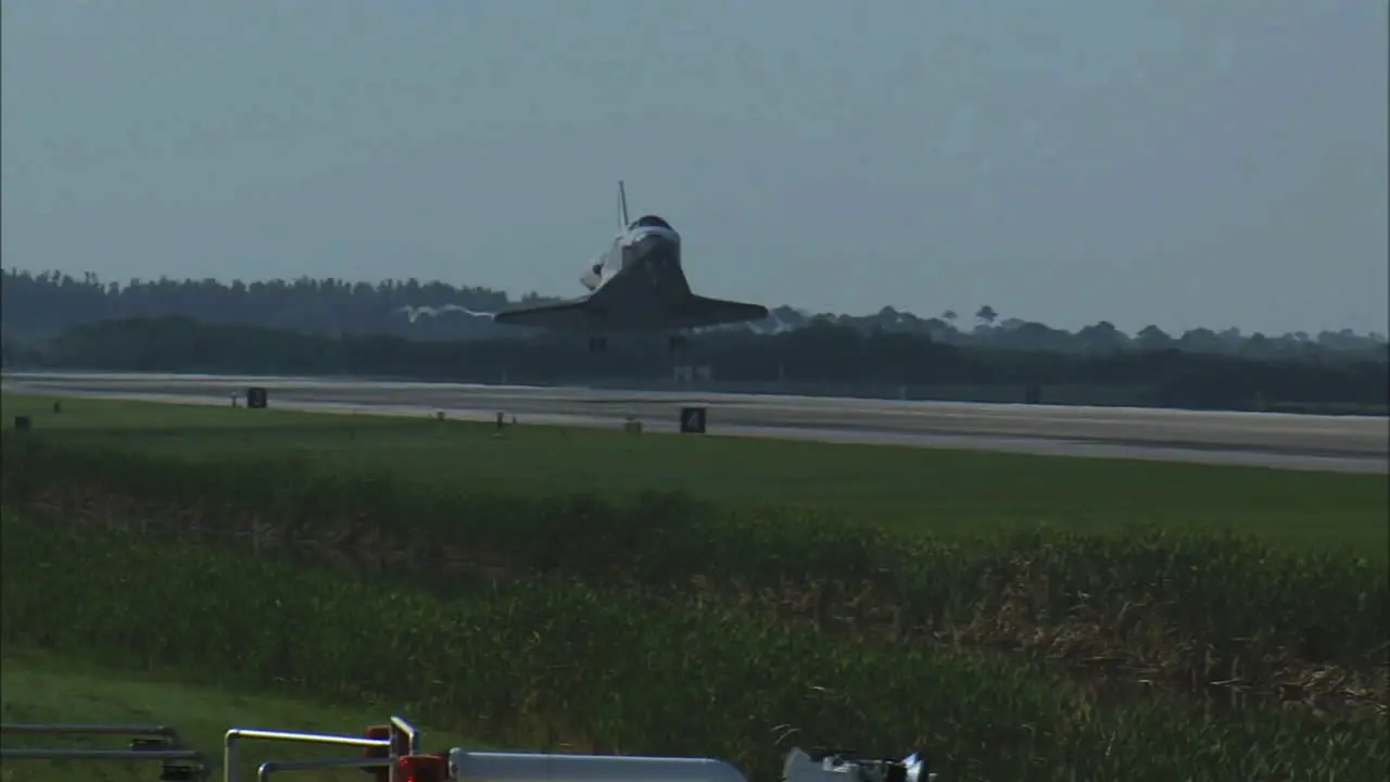 The Space Shuttle Comes In For A Landing 1