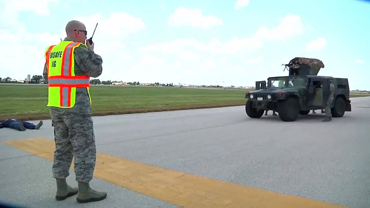 Soldiers Simulate A Mass Casualty Event At A Military Base 1