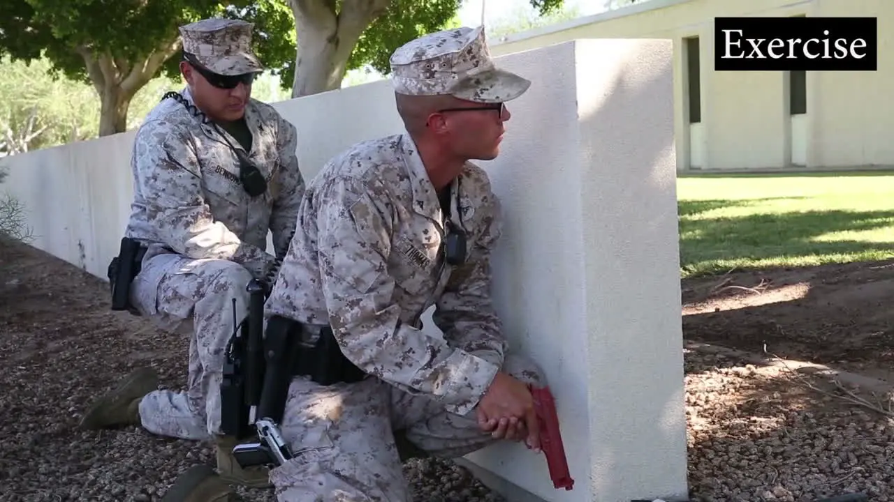 Us Troops Practice For A Mass Shooting Incident At A School Or College Campus 2