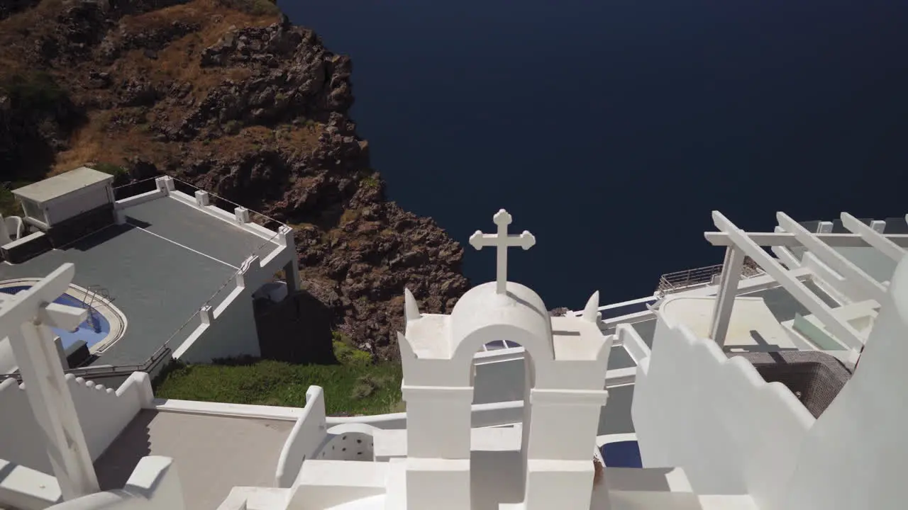 Bell tower in Santorini Island Greece