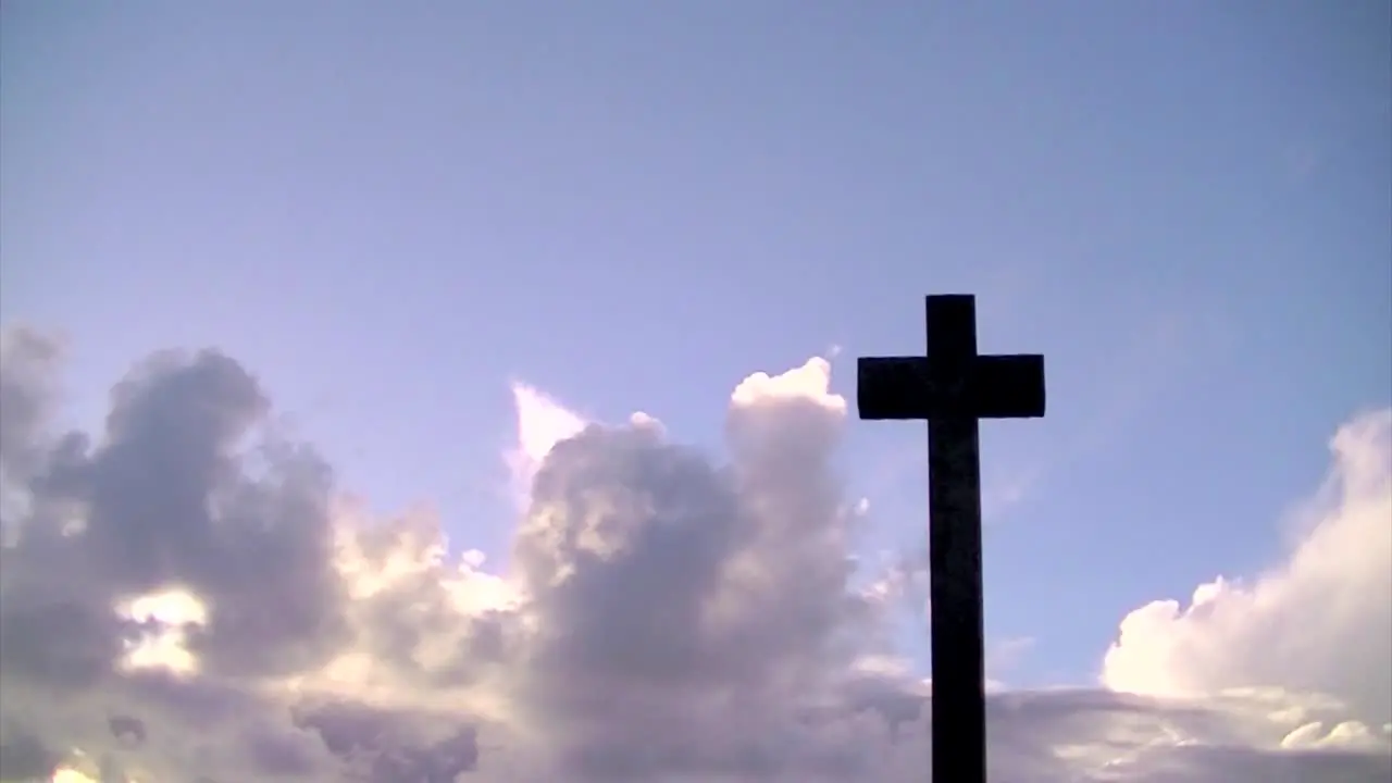 Peaceful image of a cross