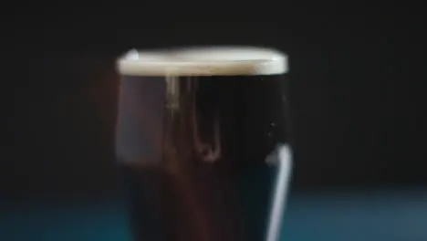 Close Up Of Pint Of Irish Stout In Glass To Celebrate St Patricks Day 15