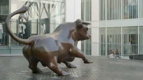 Bull Statue outside Birmingham Shopping Mall 