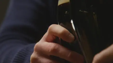 Close Up Of Two Pint Of Irish Stout In Glass Making A Toast To Celebrate St Patricks Day 1