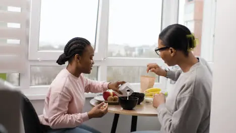 Women having breakfast