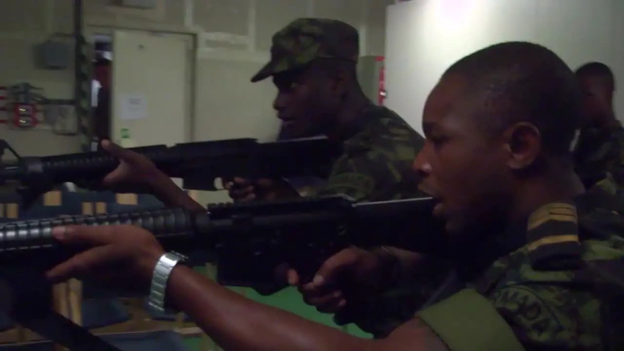 The Us Army And Marines Train Combat Forces From Tanzania And Mozambique In Subduing A Shipboard Terrorist