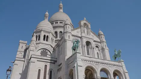 Exterior Of Sacre Coeur Church In Paris France Shot In Slow Motion 2