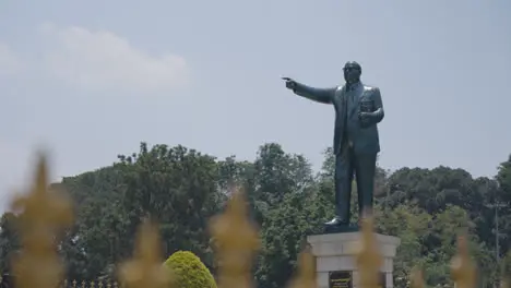 Statue Of Dr B R Ambedkar Outside Vidhana Soudha Legislative Assembly Building In Bangalore India