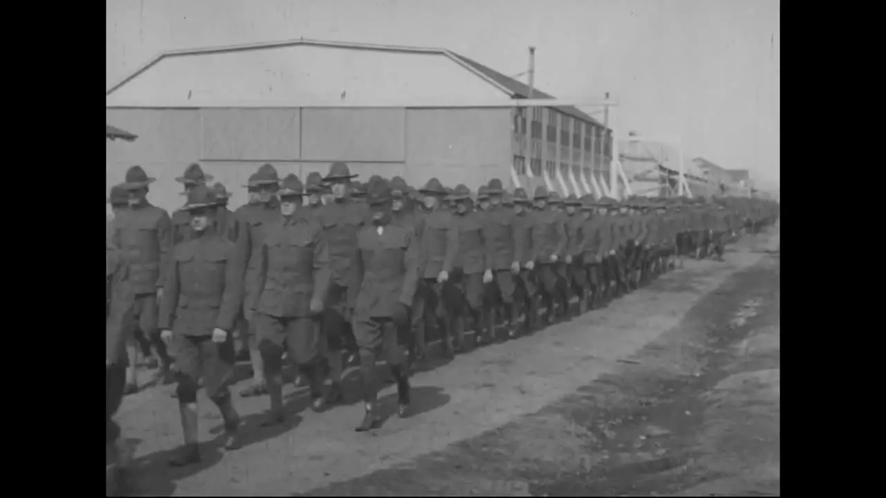 Troops Prepare For World War One And Train In Aviation