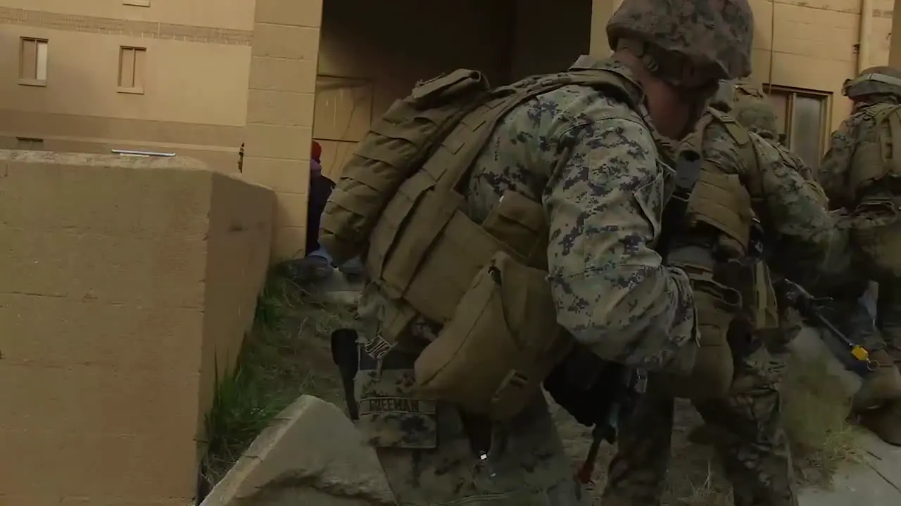 American Army Troops Conduct A Mock Terrorist Sniper Exercise In A Model Middle Eastern Village 6