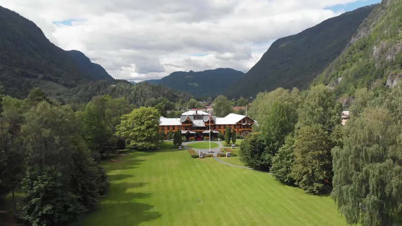 Picturesque Lush Nature Surroundings At The Historic Dalen Hotel Dalen Telemark Norway