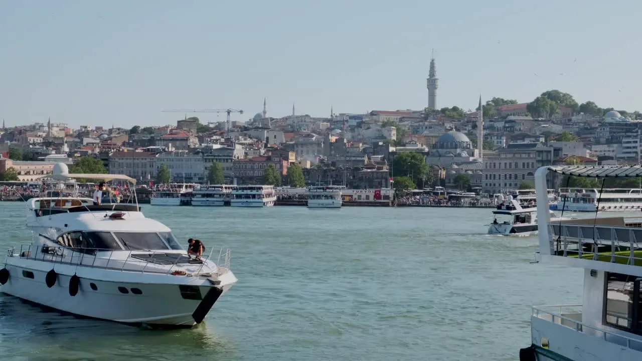 This video showcases the beauty and culture of Istanbul Turkey captured during a sunny summer day in the Eminonu district