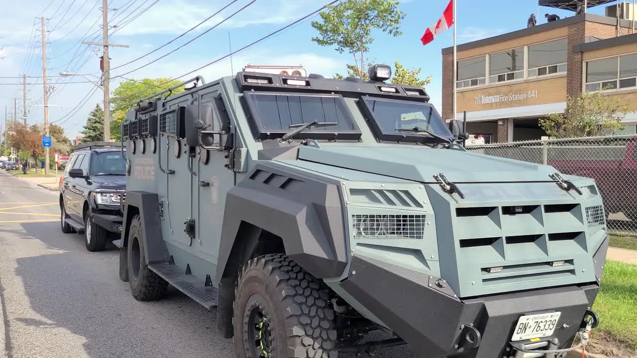 Ontario Canada 21 September 2022 Roshel Senator APC ''Rescue One'' armored truck brand new released by a local Ontario Canada manufacturing company