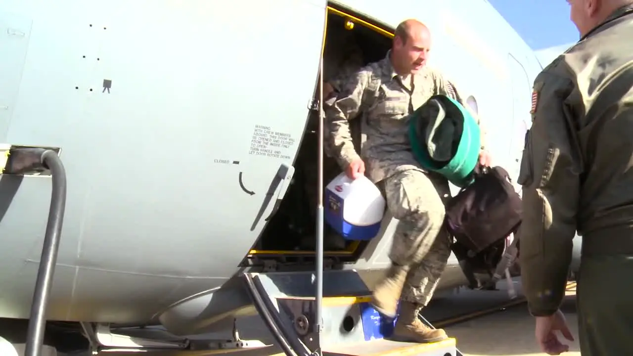 Air Force Servicemen Return Home And Are Greeted By Their Families And Friends 1