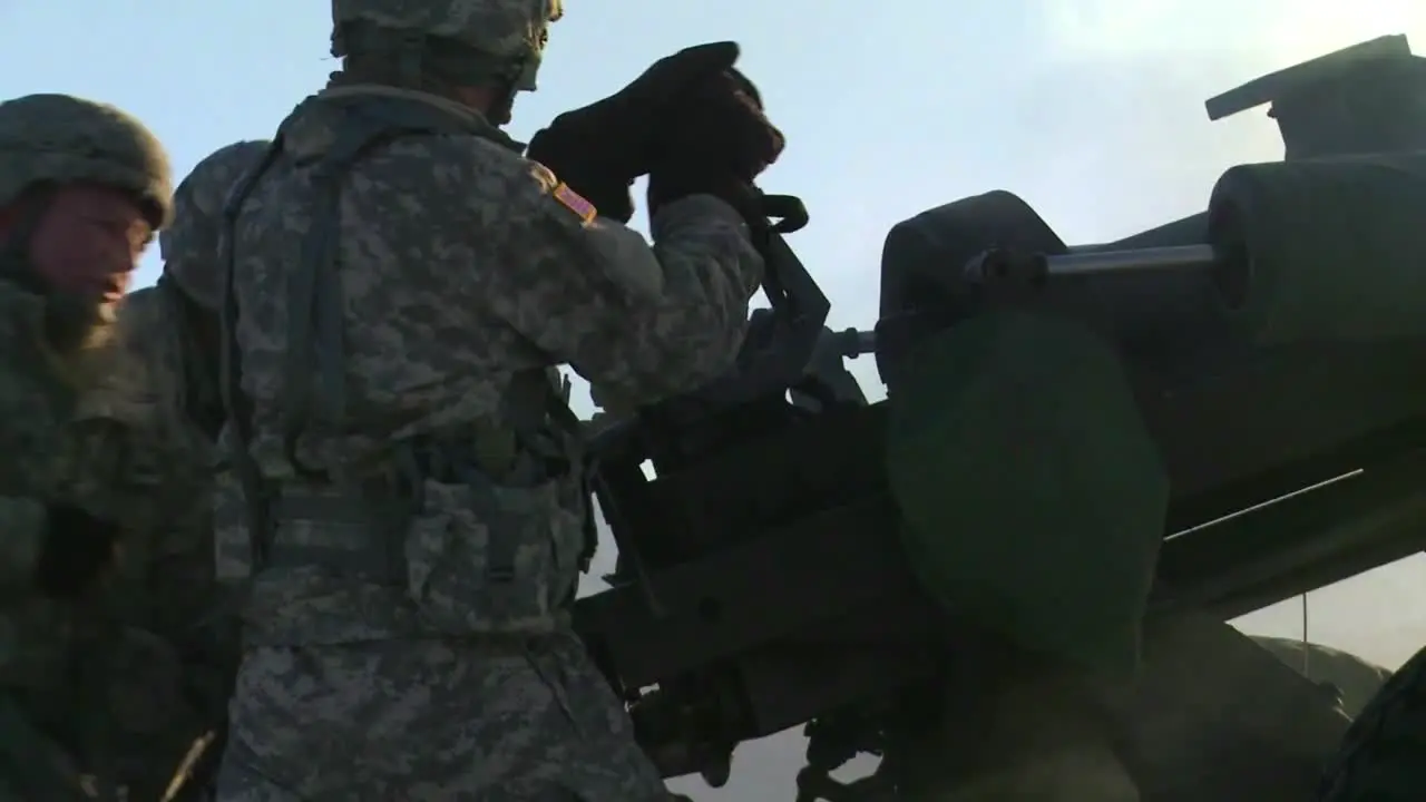 A Piece Of Artillery Is Fired In A Snowy Landscape 1