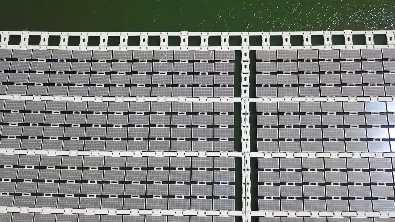 Floating Solar Panel on the pond