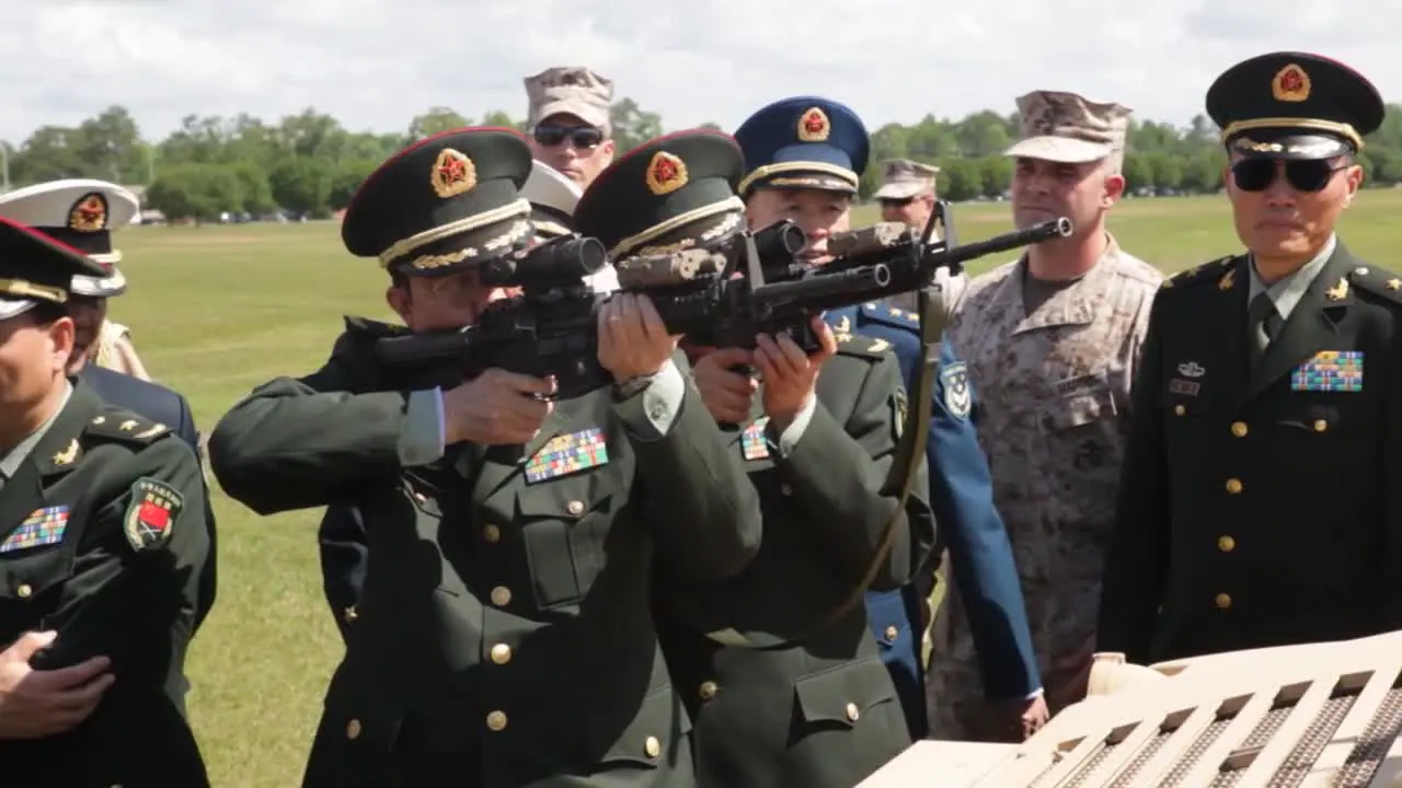 Chinese Officials Inspect Us Military Equipment Led By Minister Of Defense Liang Guanglie Visits Camp Lejeune Nc 3