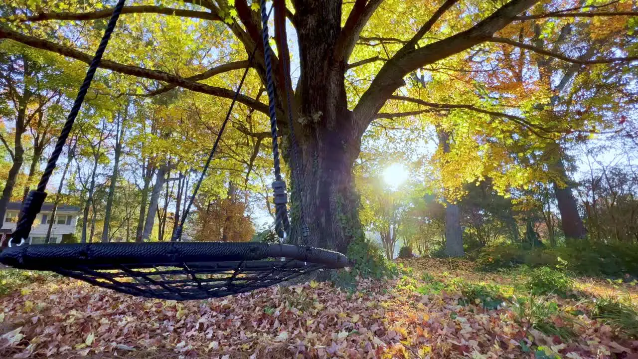 Empty Swing with missing child loss of child childhood death and mortality