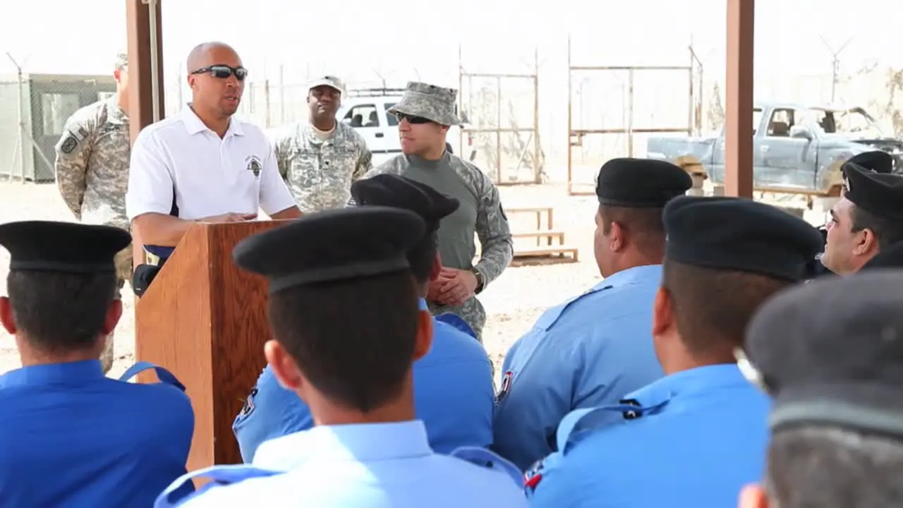 Iraq Police Graduate From Us Army Training Academy