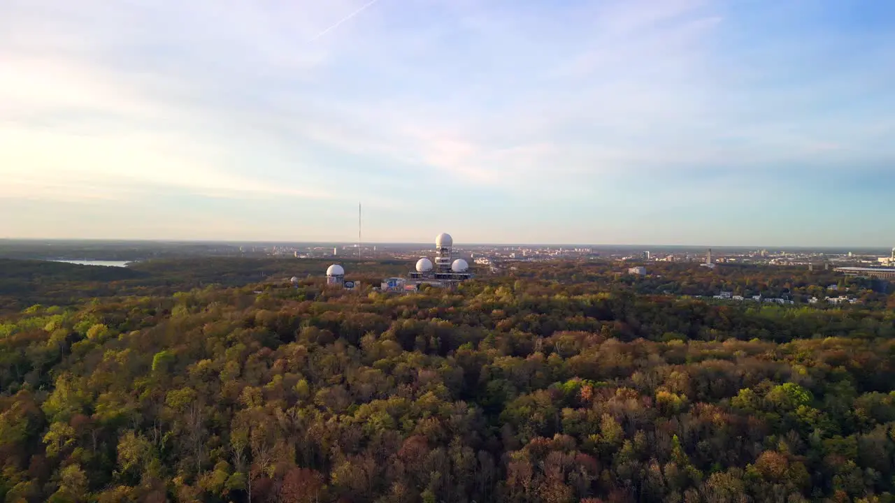 berlin teufelsberg autumn evening sunset