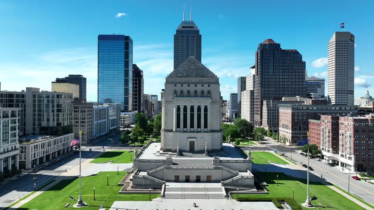 World War Memorial in downtown Indianapolis Indiana