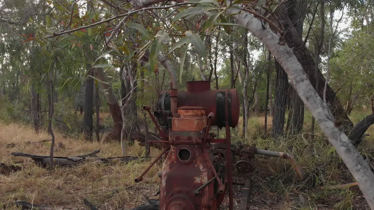 Old and rusty waterpump in the outback