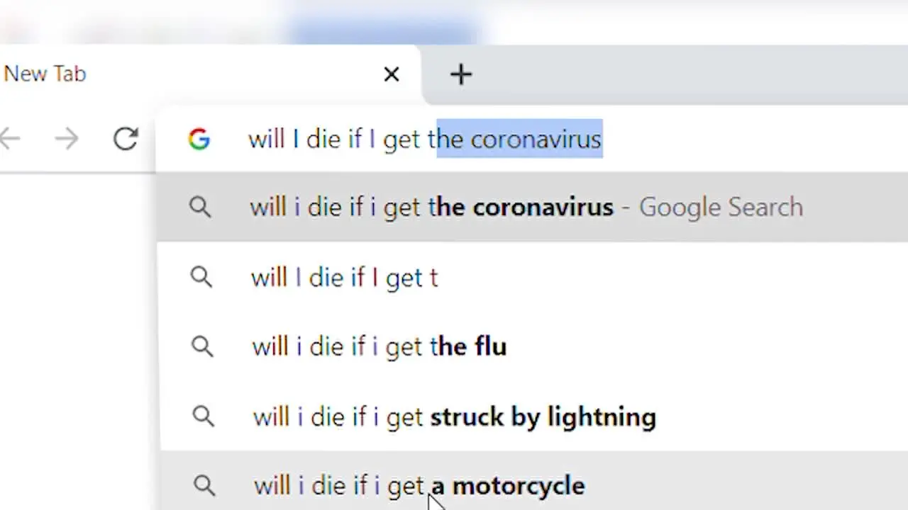 Searching Google for will I die if I get Coronavirus