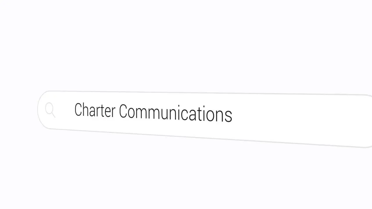 Typing Charter Communications on the Search Engine