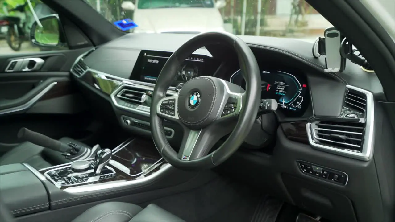 Kuala Lumpur Malaysia March 9 2022 brand new car 2020 BMW X5 wheelhouse interior