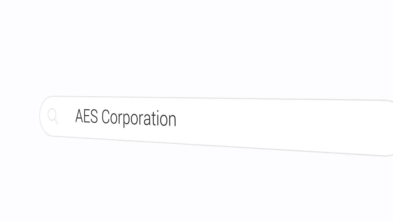 Searching AES Corporation on the Search Engine