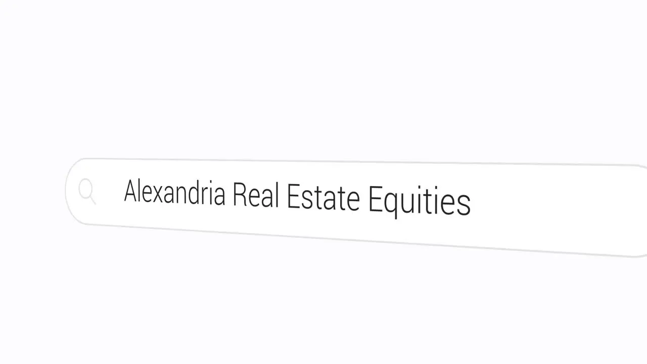 Typing Alexandria Real Estate Equities on the Search Engine