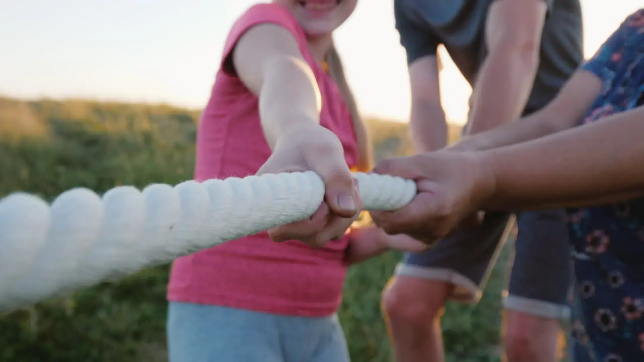 Several Generations Of The Family Will Compete In A Tug Of War