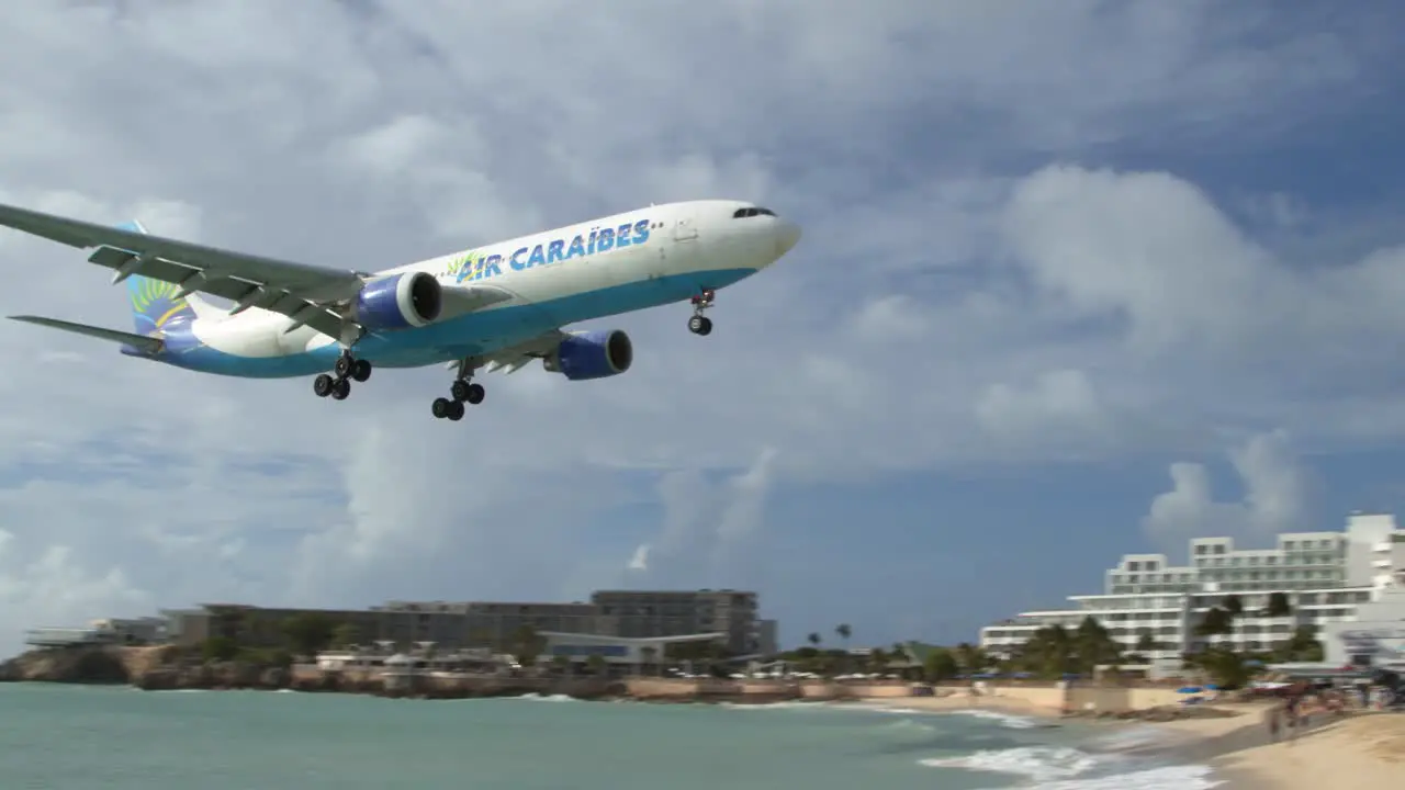 Air Caraibes Flight Arriving at SXM