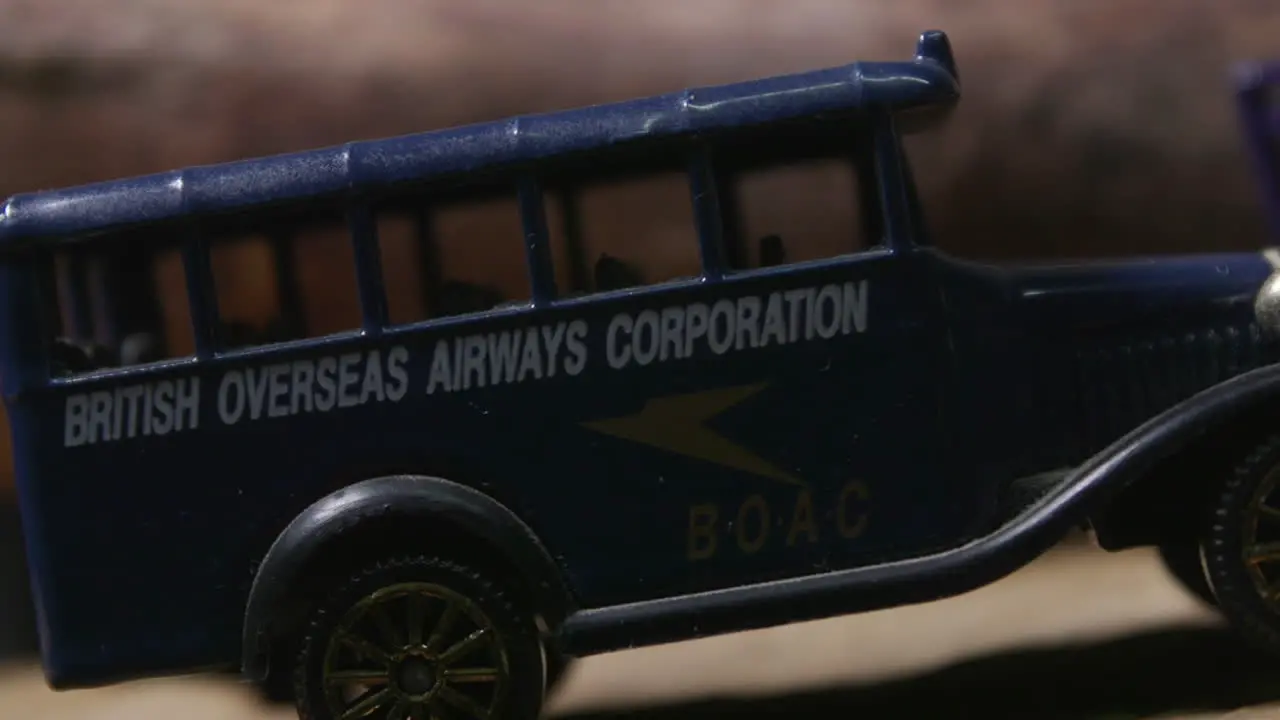 Small British Overseas Airways Corporation Bus and Rural Milk Service truck