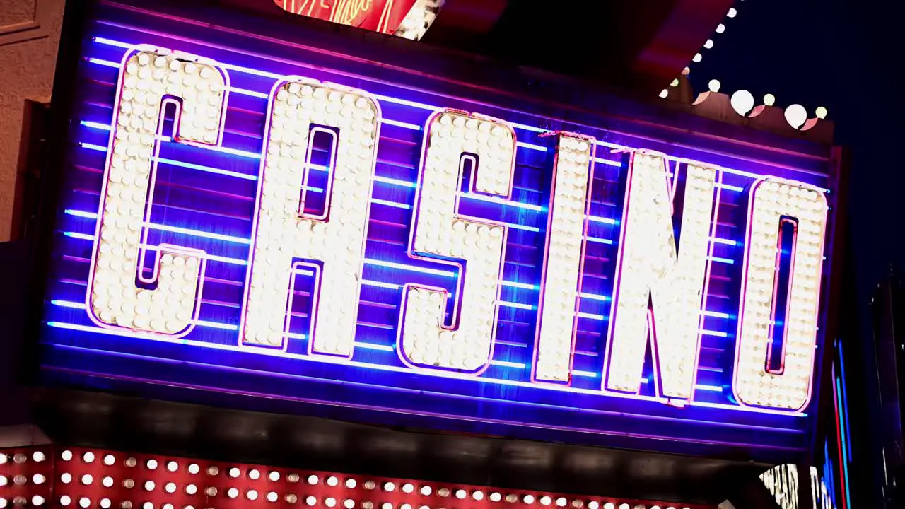 Bright Casino Sign in Downtown Vegas