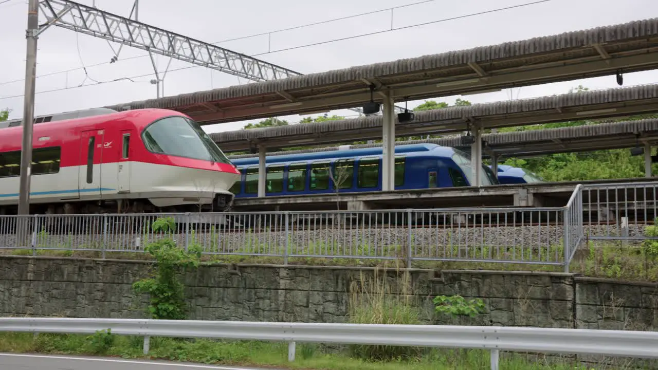 Kintetsu Trains Sakura Liner and Shimakaze at Kashikojima Station