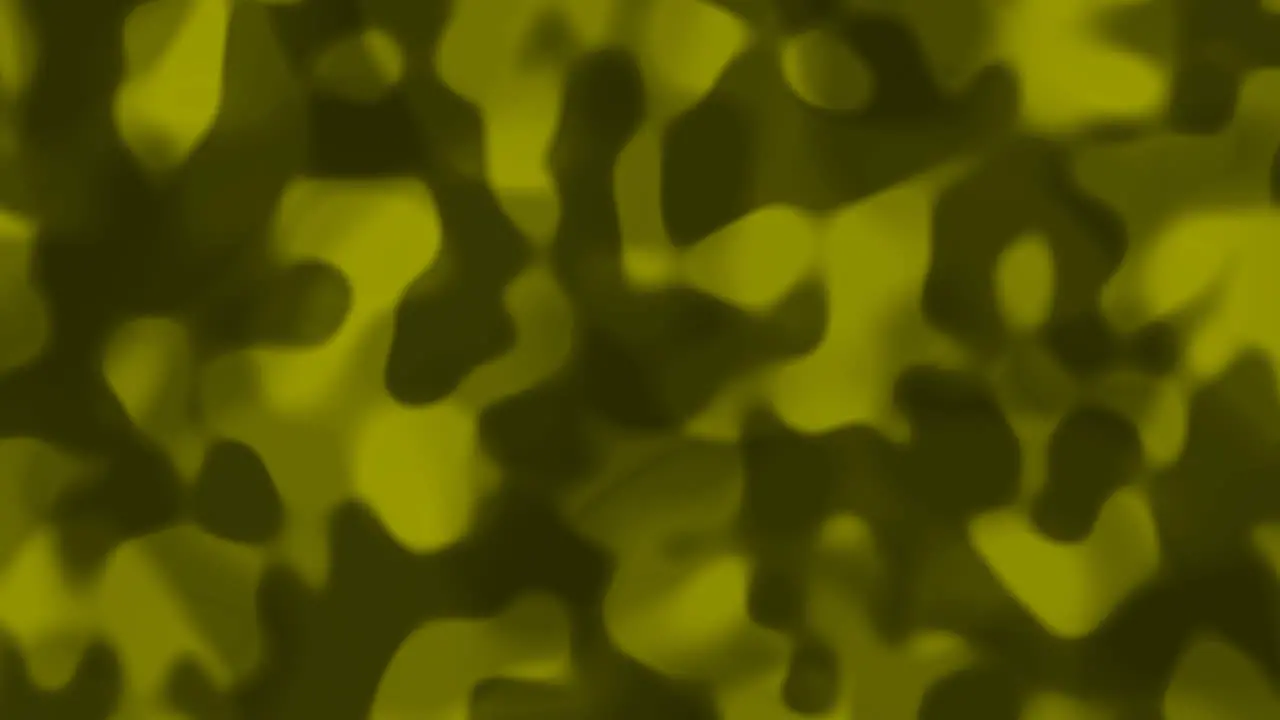 Looping animations of yellow and green camouflage like pattern