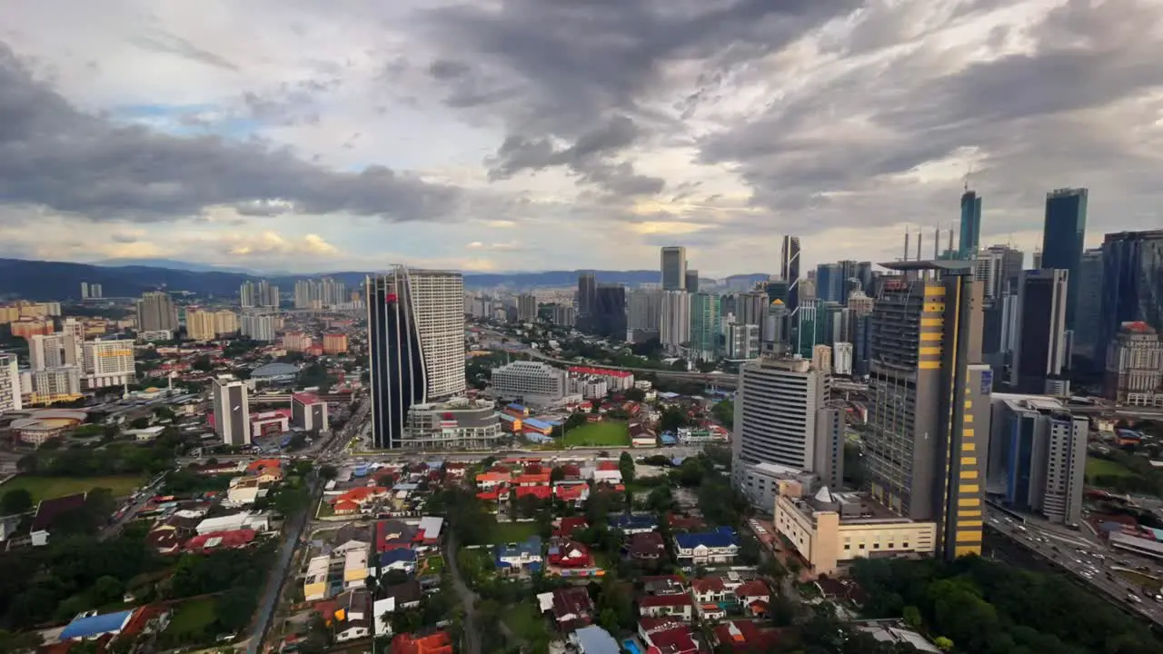 Kuala Lumpur Malaysia city Petronas Twin Towers South East Asia Time-Lapse