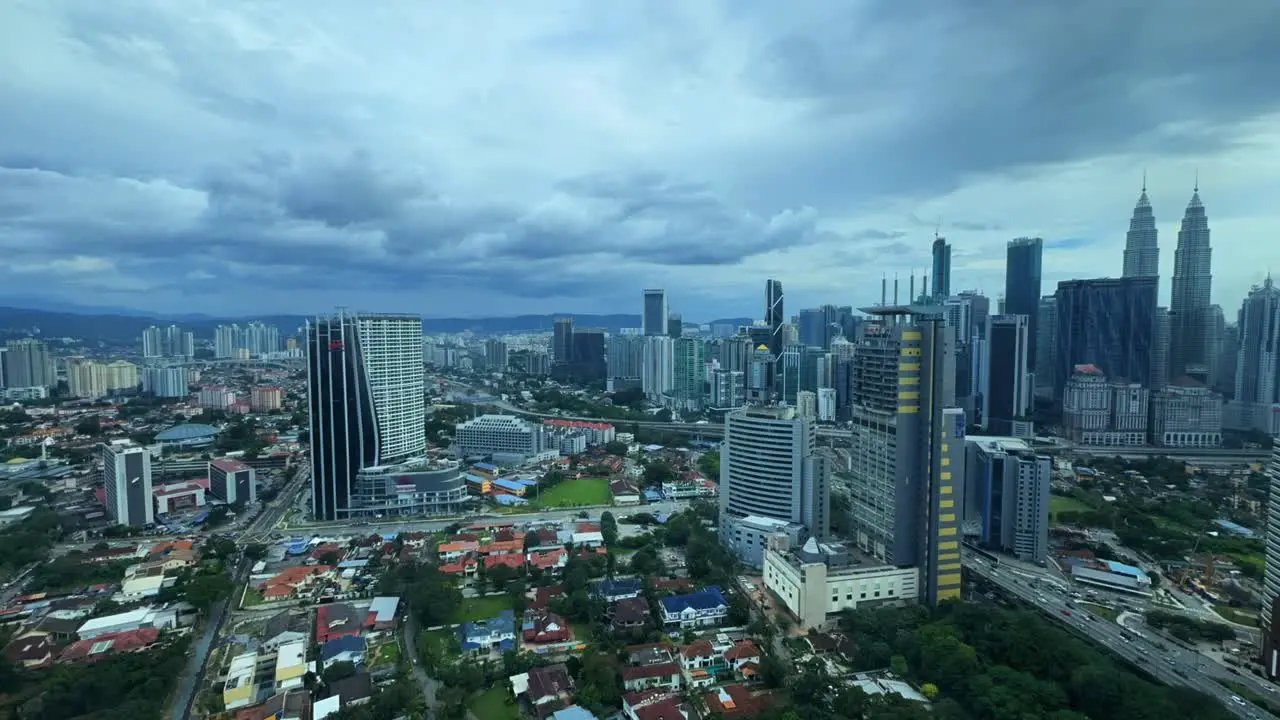 Kuala Lumpur Malaysia city Petronas Twin Towers South East Asia Time Lapse