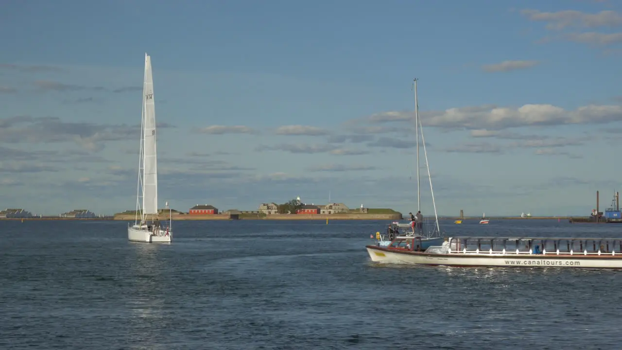 Water transport traffic in the Copenhagen harbour